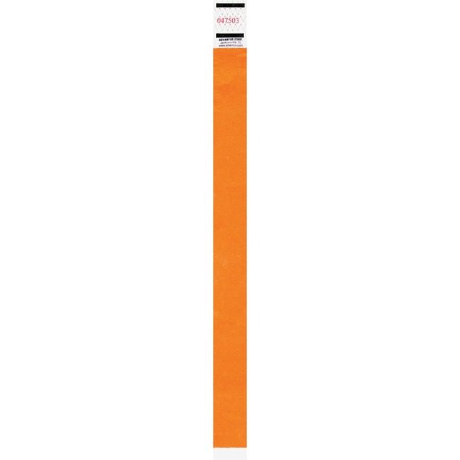 Advantus Corporation Wristbands Tyvek Neon Org AVT91120