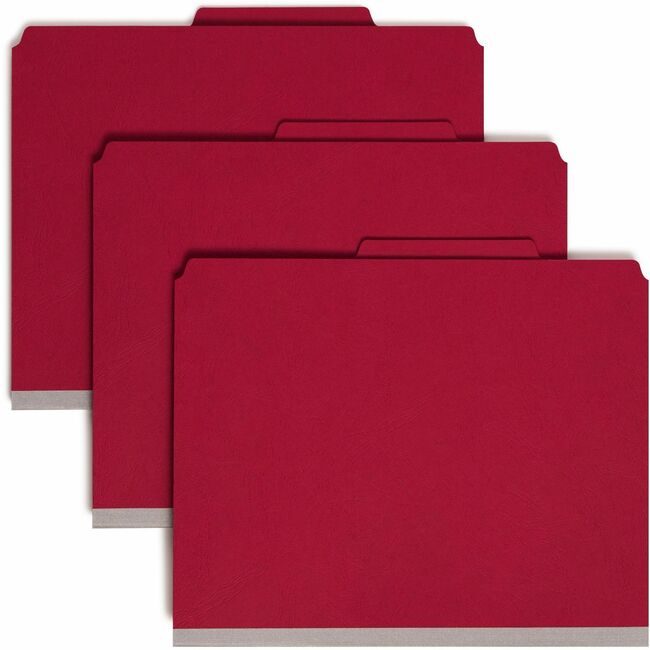 Smead Manufacturing Co. Folder Classf Prsgrd Letter Red SMD14202