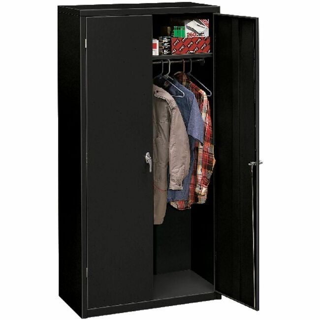 The HON Company Cabinet Storage 72"H Black HONSC1872-P