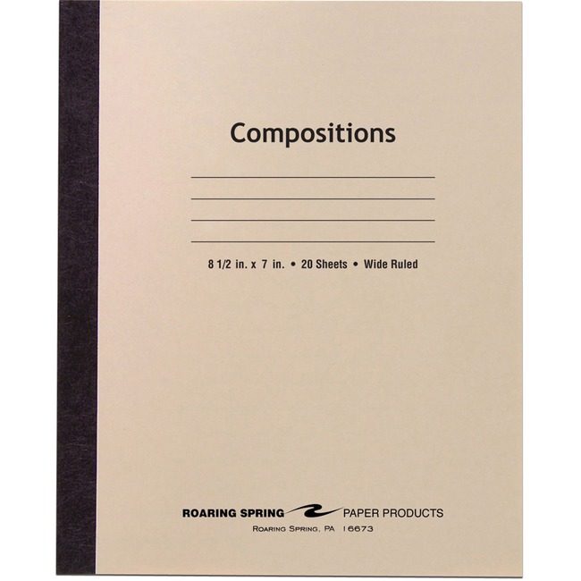 Roaring Spring Paper Products Book Comp 20SHT Wide Mla ROA77340
