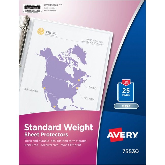 Avery Products Corporation Protector Sheet Nonstck Clear AVE75530