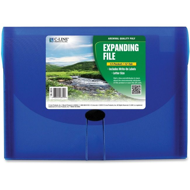 C-Line Products File Exp 13PKT Letter Be CLI48315