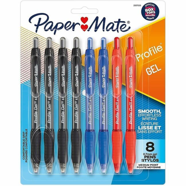 Newell Brands Paper Mate Pen Gel Profile 0.7MM 8 Count PAP2097006
