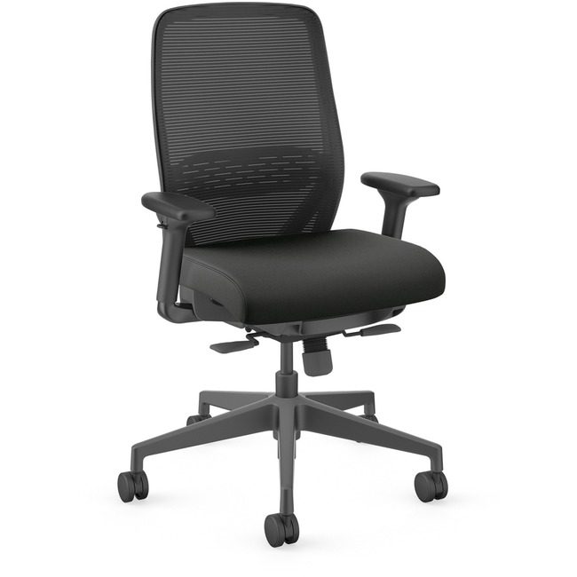 The HON Company Chair Task Adjarm Mshbk Black HONNR11SAMU10BT
