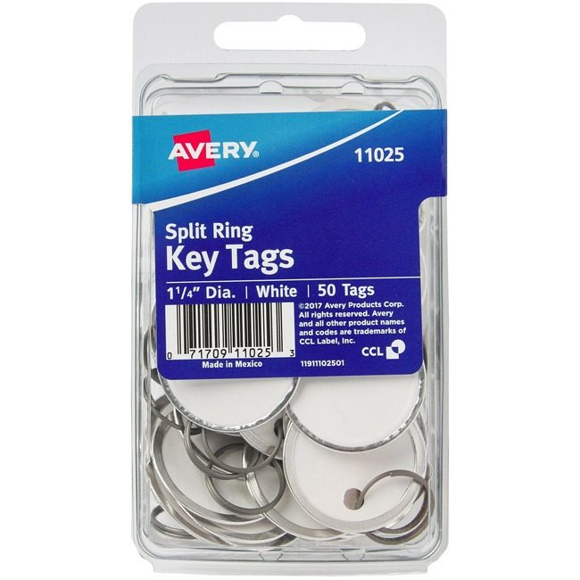 Avery Products Corporation Tag Key 50 PK 1.25"DIA We AVE11-025
