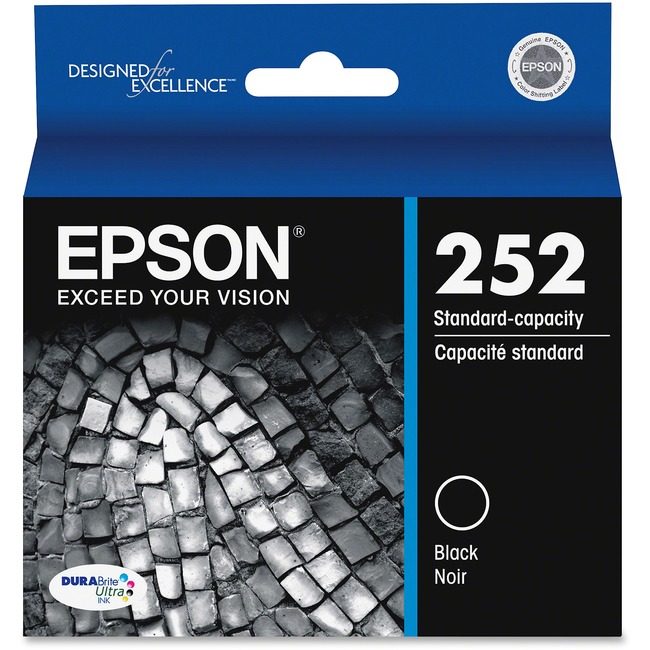 Epson America Crtdg Ink Dye T252 Black EPST252120-S