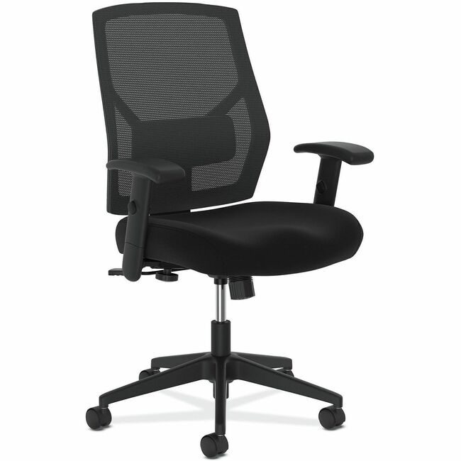basyx by HON The HON Company basyx by Chair Hiback W/Arms Swvl Black BSXVL581ES10T