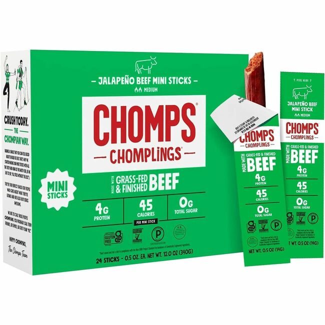 CHOMPS Beefstick Jalpo .5OZ 24PK CHSLCJ24