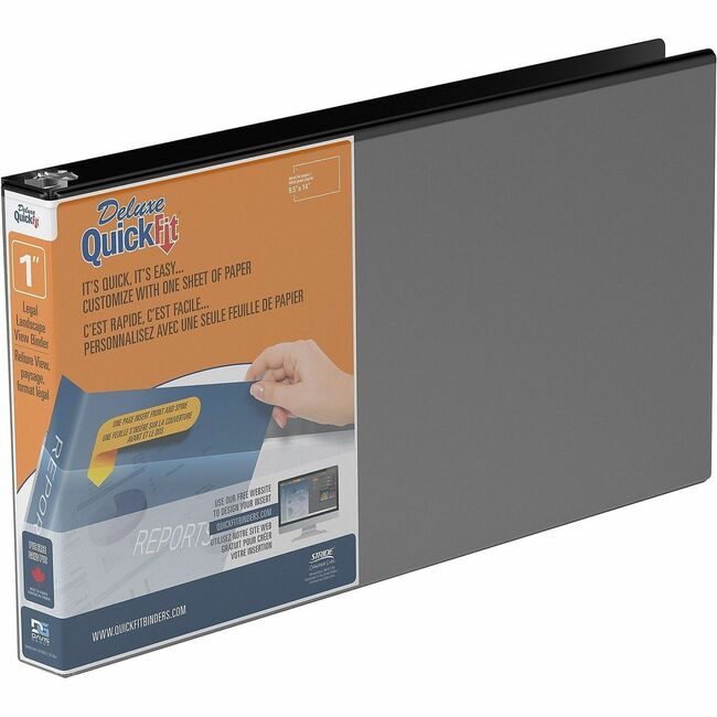 Stride, Inc. Binder Lndscpe 8.5X14 1" Black STW95011L