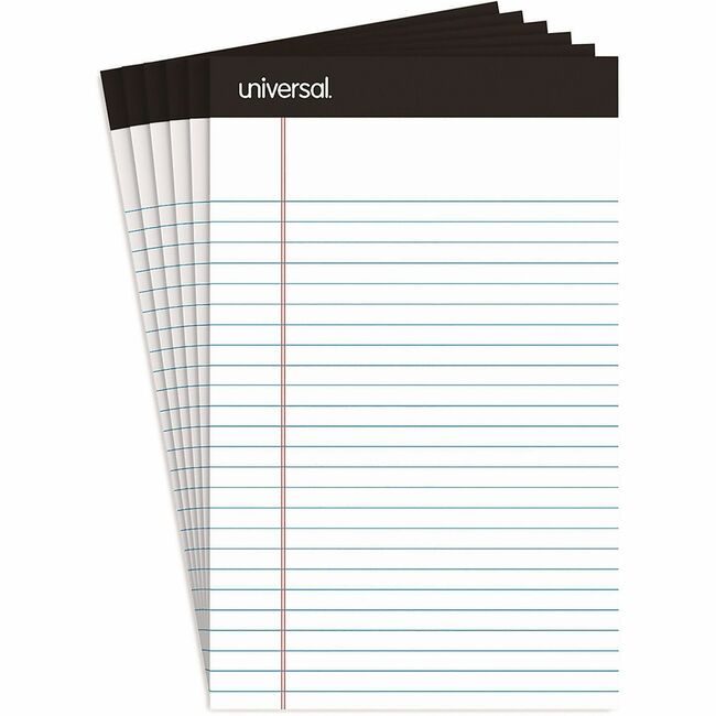 Universal Office Products Pad Jr. Legal 6/PK We UNV56300