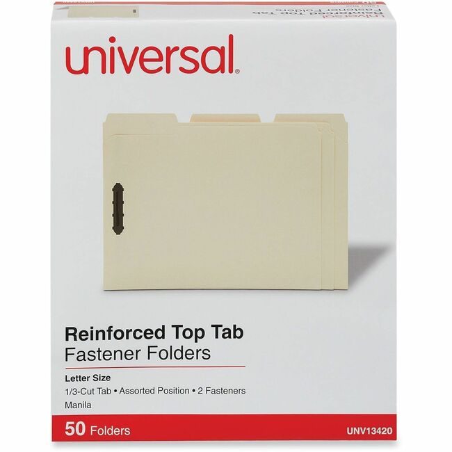 Universal Office Products Folder Rein 2FSTR Letter Mla UNV13420