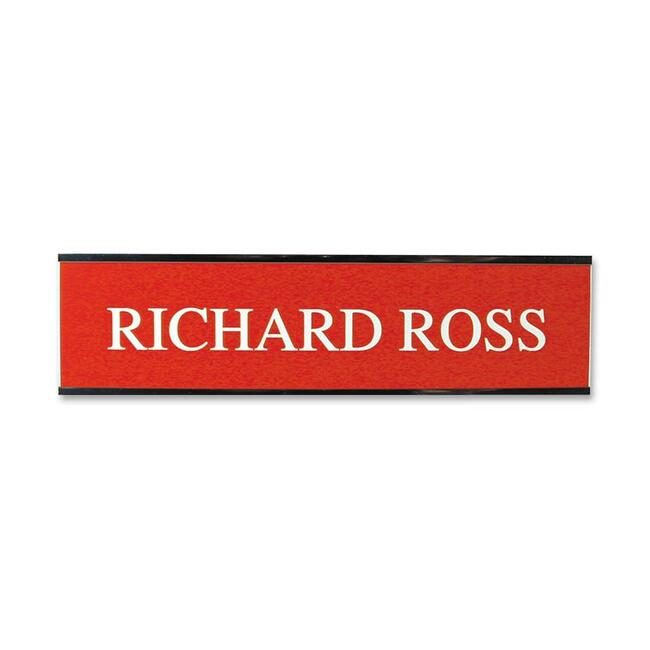 Shachihata / Xstamper Sign Wall Stnd Aluminum 2X8 Sr XSTW31