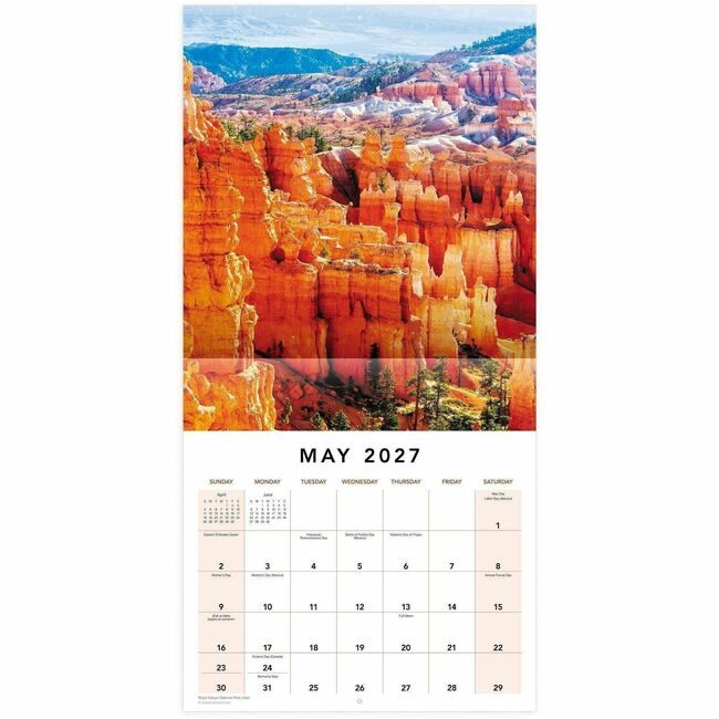 ACCO Brands AT-A-GLANCE Wall Mo 12X12 National Park AAGLME30810