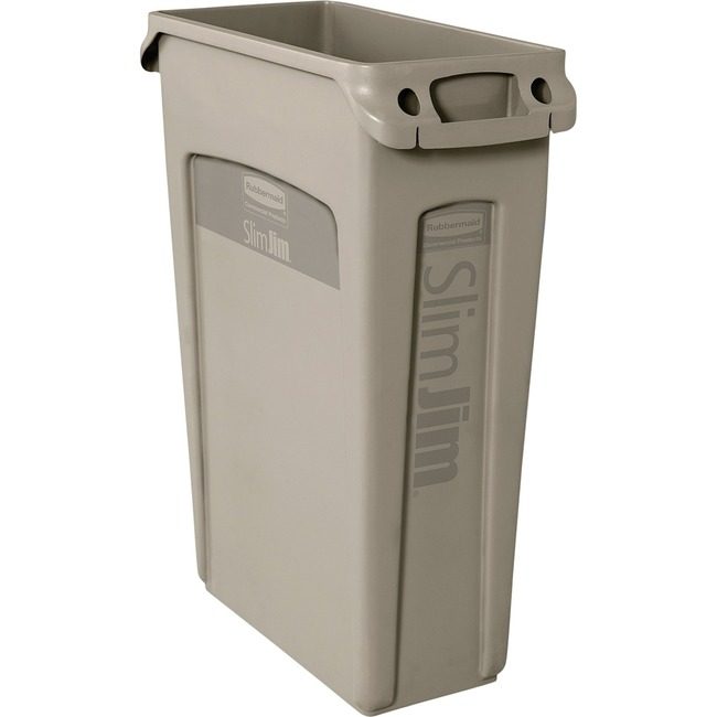 Rubbermaid Commercial Products Wastecan Vntd Slimjim 23G RCP354060BGCT