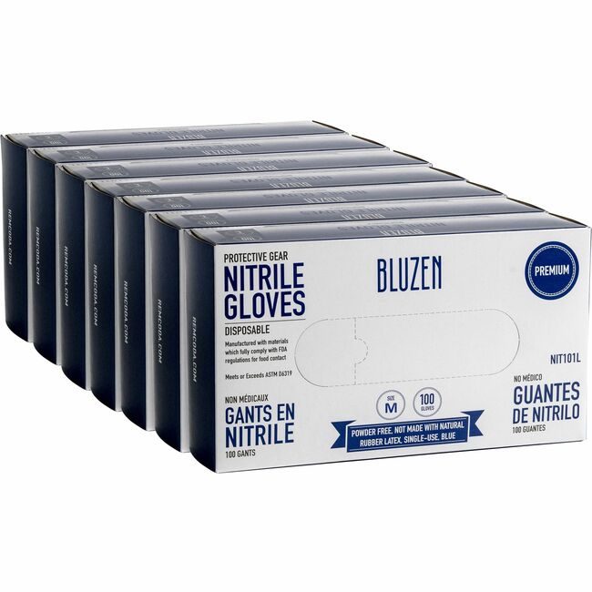 Remcoda LLC BluTable Gloves Nit Dispenser Bl Medium RMLNIT101MCT