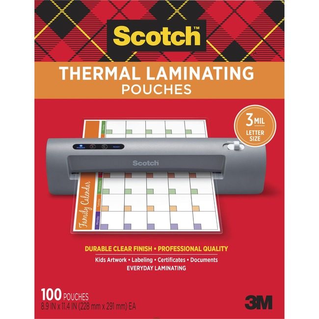 3M Company Pouch Therml 3MIL 100 Clear MMMTP3854100