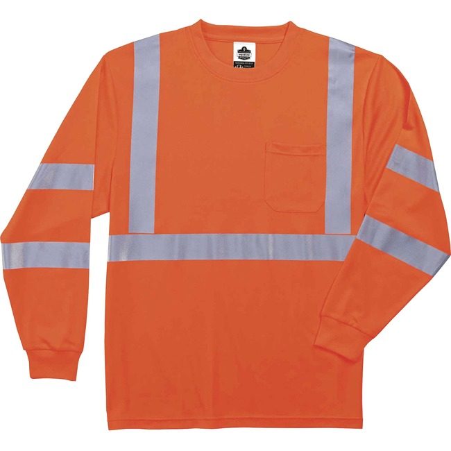 Ergodyne T-Shirt Long Sleeve M Orng EGO21713