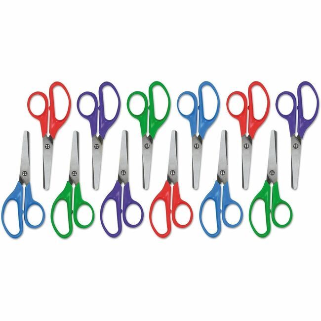Universal Office Products Scissors Kids 5" 12 Pack Assorted UNV92023