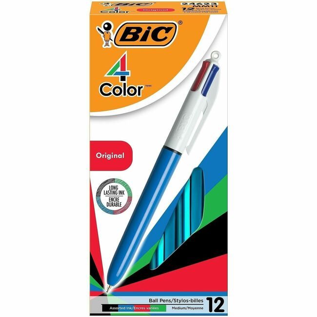BIC Corporation Pen Ballpnt 4-COLOR Medium Assorted BICMM11