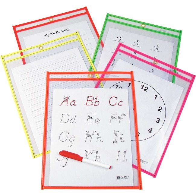 C-Line Products Pocket Driers 9X12 10 Assorted CLI40810