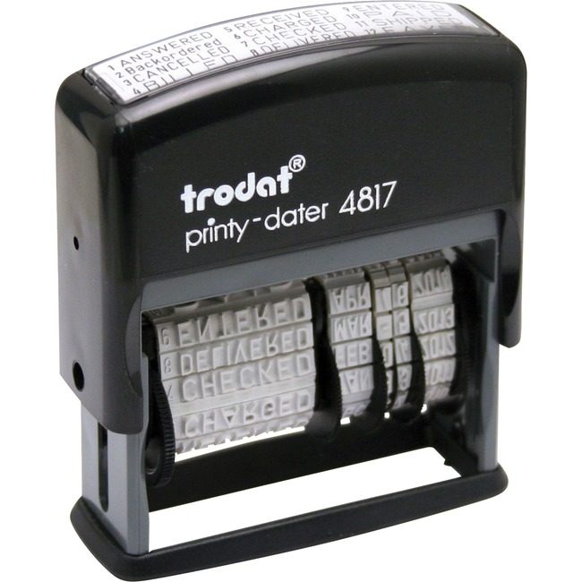Trodat USA Stamp Ecoprinty Date&Phrase TDTE4817