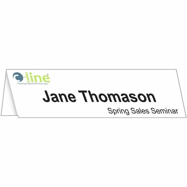 C-Line Products Inserts Name Tent CLI87517
