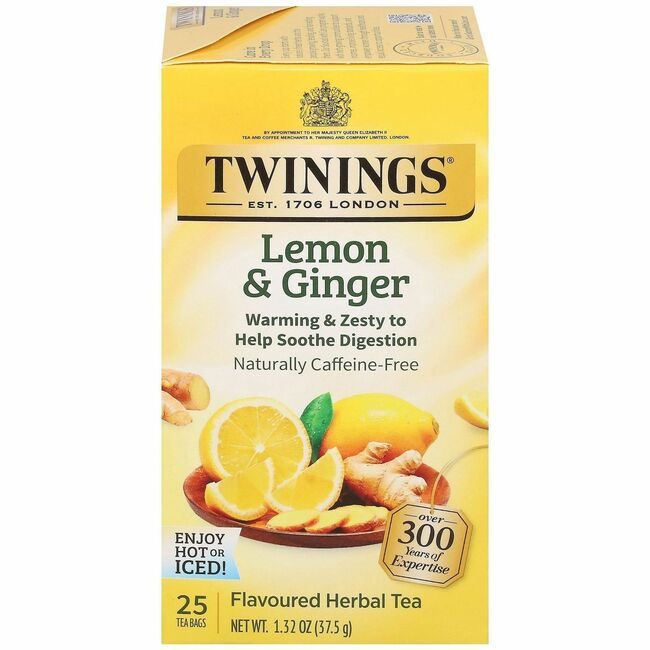 Twinings North America Tea Lemon&Ginger 25/BX TWG09180
