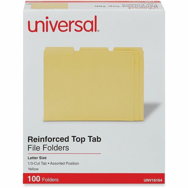 Universal Office Products Folder REINFORCE1/3LTR Yw UNV16164