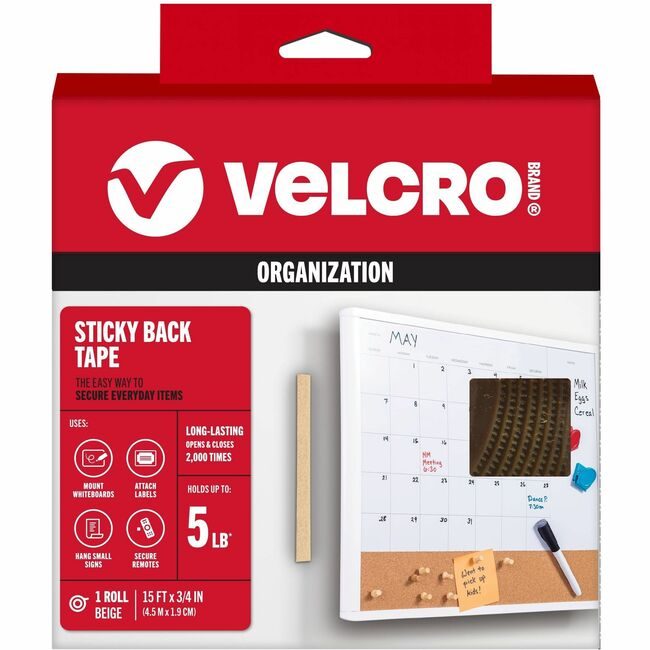 VELCRO Brand Velcro Companies Brand Tape Mounting 15FTX3/4IN VEK90083