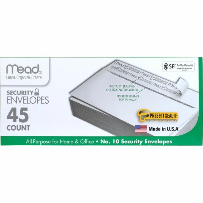 ACCO Brands Mead / Five Star Envelopes Scrty Pressit #10 MEA75026