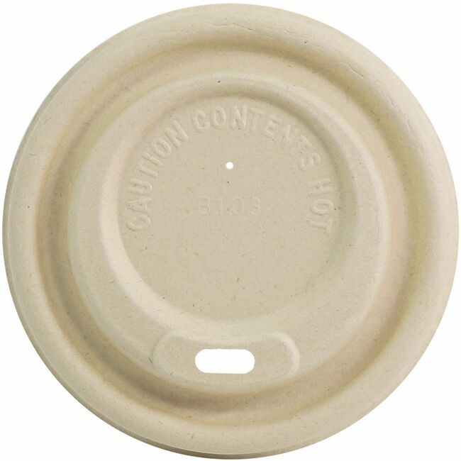 World Centric Lid Hot 10-20OZ 1000 WORCULFB12GNLF