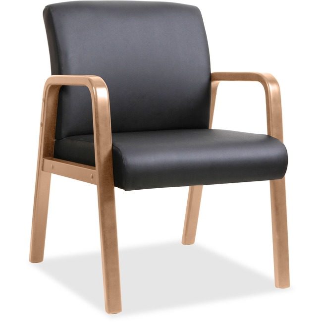 Lorell Chair Guest Wood Blk/Wt LLR20026