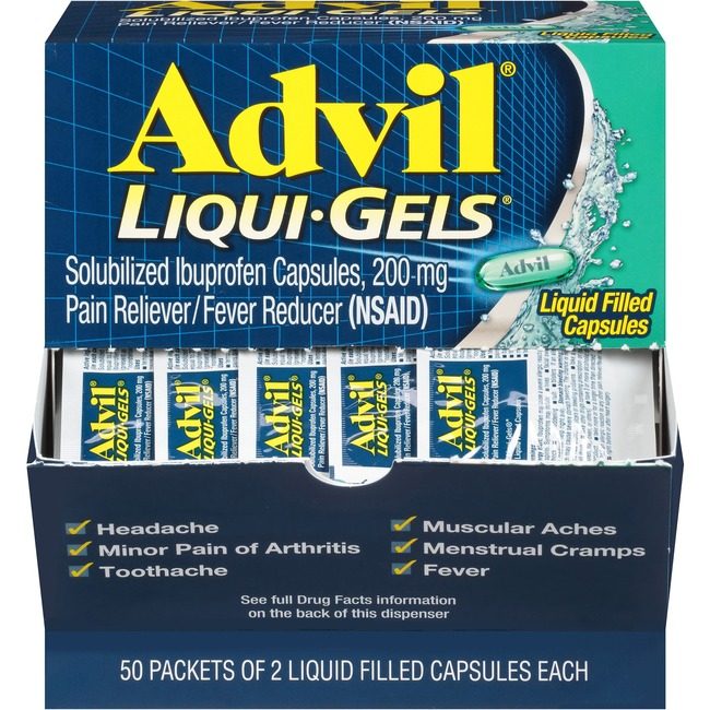 GlaxoSmithKline plc Advil Liqui-Gel 2X50CT Dispenser GKC16902