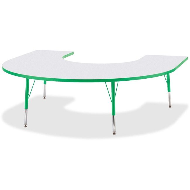 Jonti-Craft, Inc. Table Horseshoe 60X66 Gy/Gn JNT6445JCE119