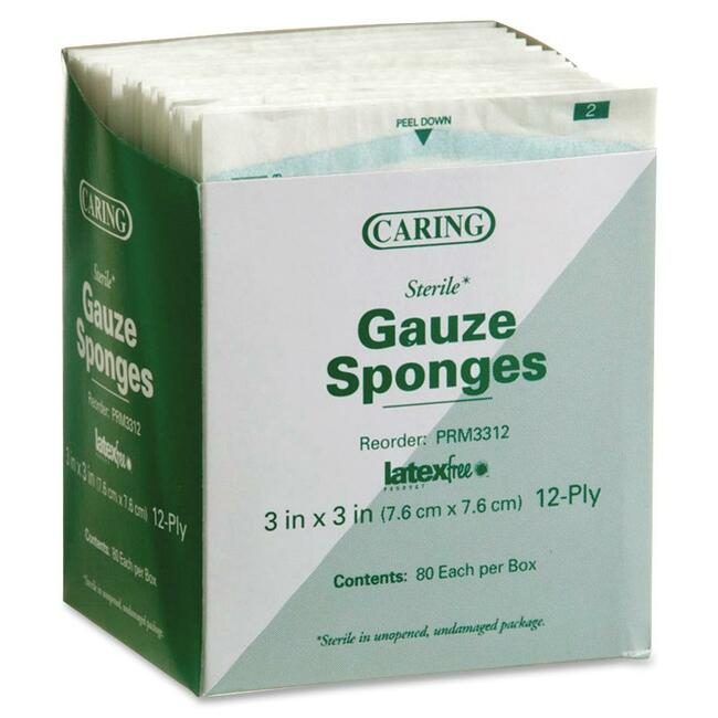 Medline Industries Gauze Woven Cotton 3"X3" MIIPRM3312