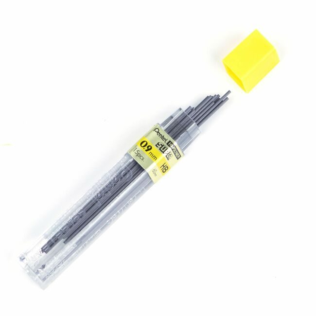 Pentel of America Refill Lead 0.9MM Hb/Black PEN50-9-HB