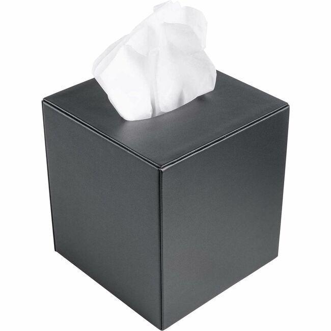 Dacasso Tissue Cover Lthrette Black DACA1337