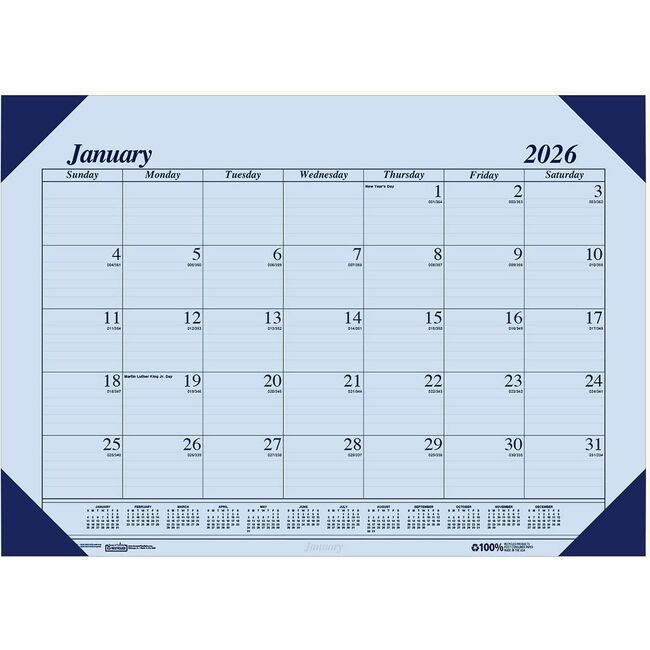 House of Doolittle Calendar Deskpad Ecotone Od HOD12473