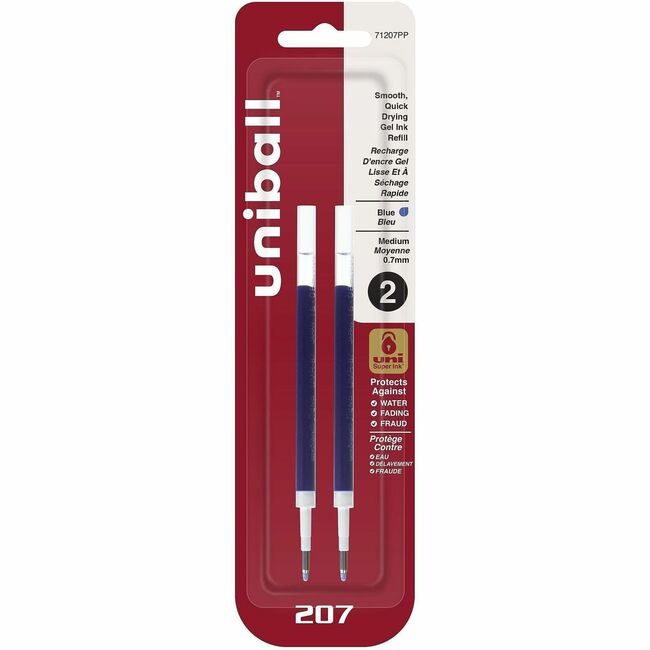 Mitsubishi Pencil Co. / uni-ball Refill Gel UB207 0.7 Be 2 Pack UBC71207PP