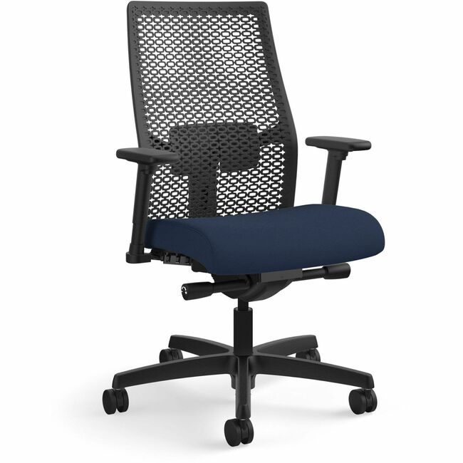 The HON Company Chair Reactbck Adjarm Navy HONIWMRAK20C98B