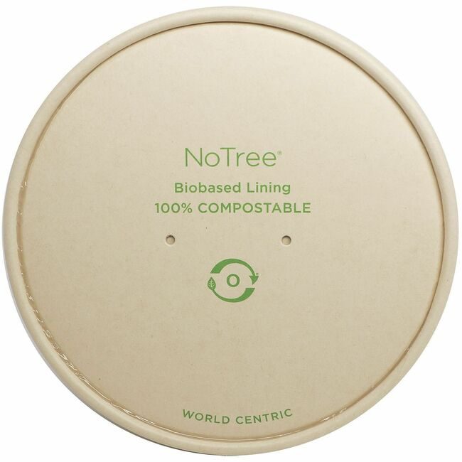 World Centric Lid Nt Natural 24-32OZ 300 Count WORBOLNT24W