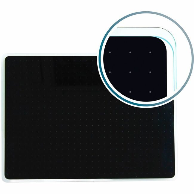 Floortex Board Glass 17X23 Black FLRFCVGM1723BG