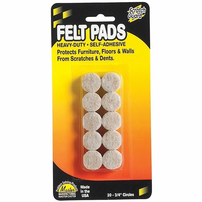 Master Manufacturing Guard Scratch Felt 3/4"CRCL MAS88493