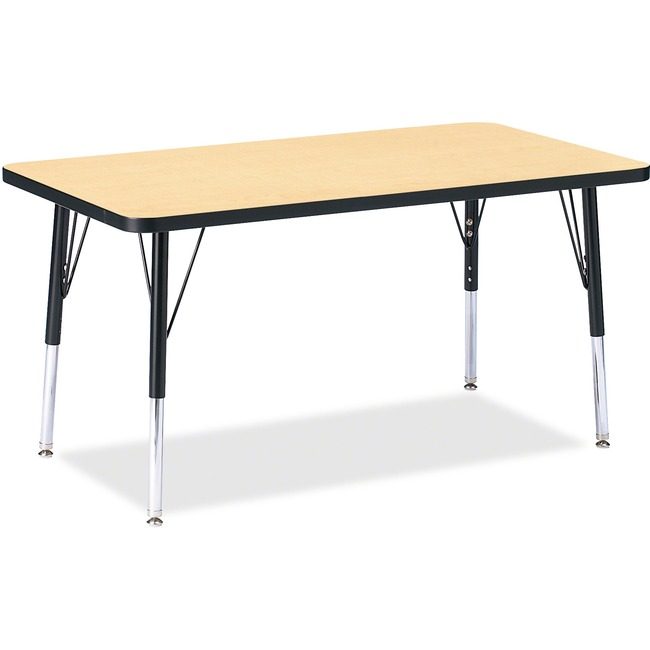 Jonti-Craft, Inc. Table Rectangle 24X36 Mp/Bk JNT6478JCE011