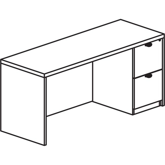Lorell Credenza Right 24X72 Ge LLRPC2472RGE