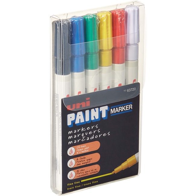Mitsubishi Pencil Co. / uni-ball Marker Unipaint Oil Fn 6 Pack UBC63720