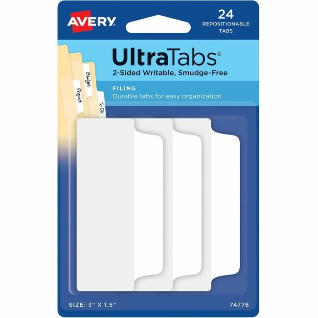 Avery Products Corporation Tabs Ultra Filing 3X1.5 We AVE74776