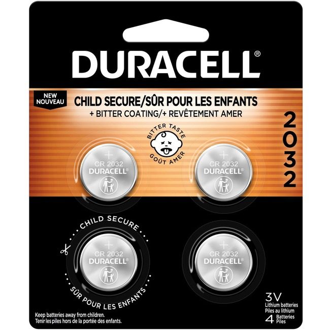 Duracell Battery Coin Button 2032 DURDL2032B4CT