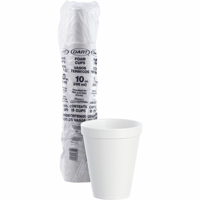 Dart Container Corporation Cup Foam 10OZ We 25 Count DCC10J10