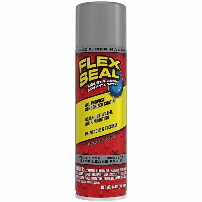 Swift Response, LLC Flex Seal Rubber Liquid 14OZ Gray FLXFSGRYR20